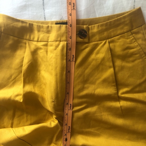 Brand New Mustard Yellow Paper Bag Shorts - Picture 6 of 6